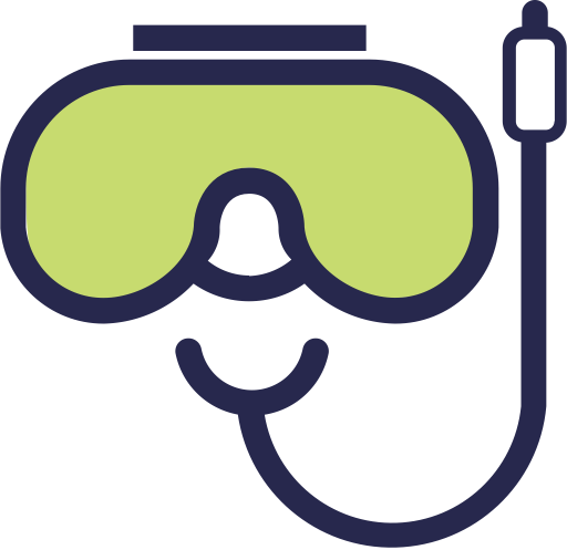Diving Goggles svg vector icon