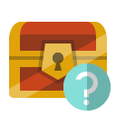 treasure,chest,help icon