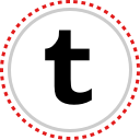 logo, social, tumblr svg vector icon
