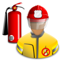 bombero, bomberos, firefighter icon
