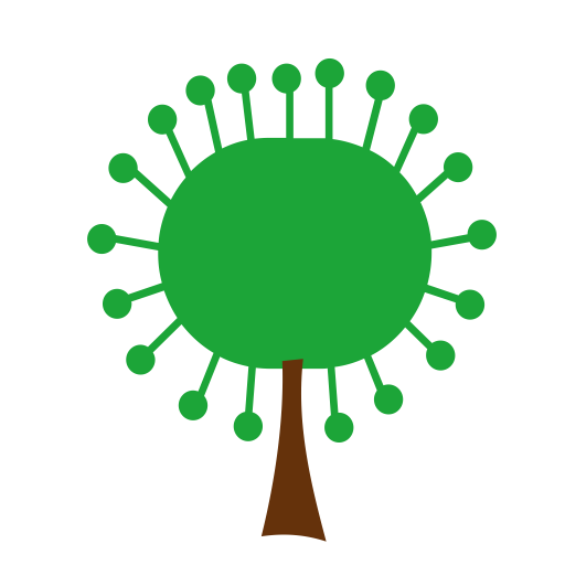 Tree svg vector icon
