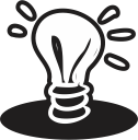 bulb, handrawn, idea, light svg vector icon