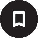 bookmark, full, guardar, mark, round, save svg vector icon