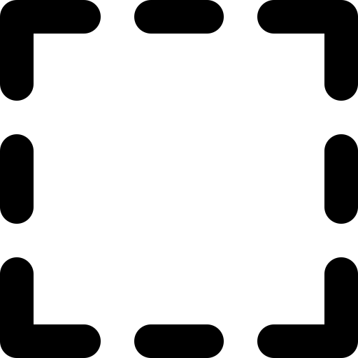 Square Dashed svg vector icon