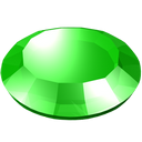 gem, gemstone, green, round, stone icon