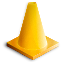 cone, traffic, vlc icon