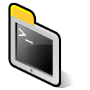 apple, beos, terminal icon