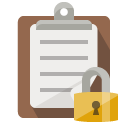 clipboard,lock icon