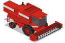 combine, farm, front, rural, vehicle svg vector icon