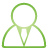 basic, green, user icon
