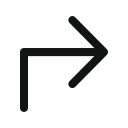 arrow, right, subdirectory, subdirectory arrow, subdirectoryarrowupright svg vector icon