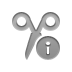 scissors,info icon