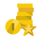 coin,star icon