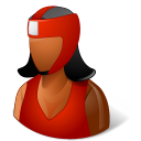 boxer, boxing, dark, female icon