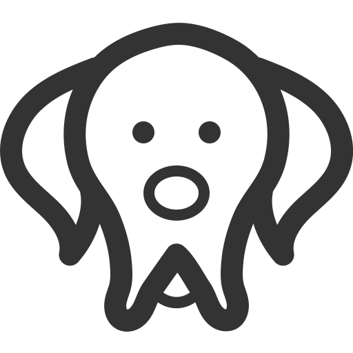 Dog svg vector icon