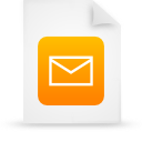 document, file, orange, paper icon