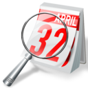 date, find, schedule, search icon