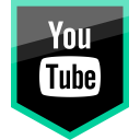 logo, media, social, youtube svg vector icon