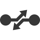 arrow, breaking, cirquit, disconnection, tripping svg vector icon