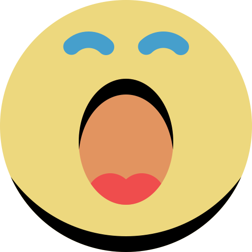 Yawn svg vector icon