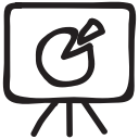 analytics, business, chart, display, media, presentation, projector svg vector icon