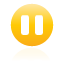 button, pause, yellow icon