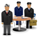 lawyers, meeting icon