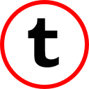 media, online, social, tumblr svg vector icon