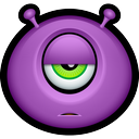 alien, avatar, cyclops, emot, monster, monsters, smiley face icon