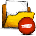 folder,delete icon