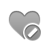 heart,cancel icon