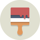 brush, paint, paint brush svg vector icon