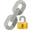 link,lock,open icon