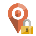 location,lock icon