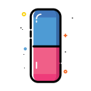 colorful, eraser, office, remove, rubber, school svg vector icon