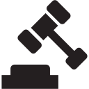 court, justice, law, lawyer svg vector icon