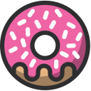 baker, bakery, dessert, donut, food svg vector icon