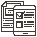 accounting, business, checklist, finance, payment, report, smartphone svg vector icon