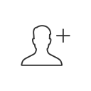 add friend, add user, facebook, fb svg vector icon