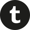 circle, tumblr svg vector icon