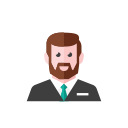 3, boss svg vector icon