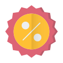 badge, discount, price, shopping svg vector icon