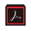actobat, adobe, dc, pdf, pro svg vector icon