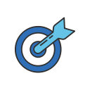 advertise, create ad, dart, linkedin svg vector icon