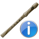 flute,info,instrument,information,about icon
