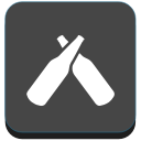 bear, bottle, social, social media, untappd svg vector icon