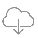 cloud, download svg vector icon