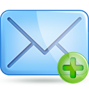 mail,plus icon