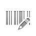 barcode,pencil icon