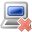delete, laptop icon
